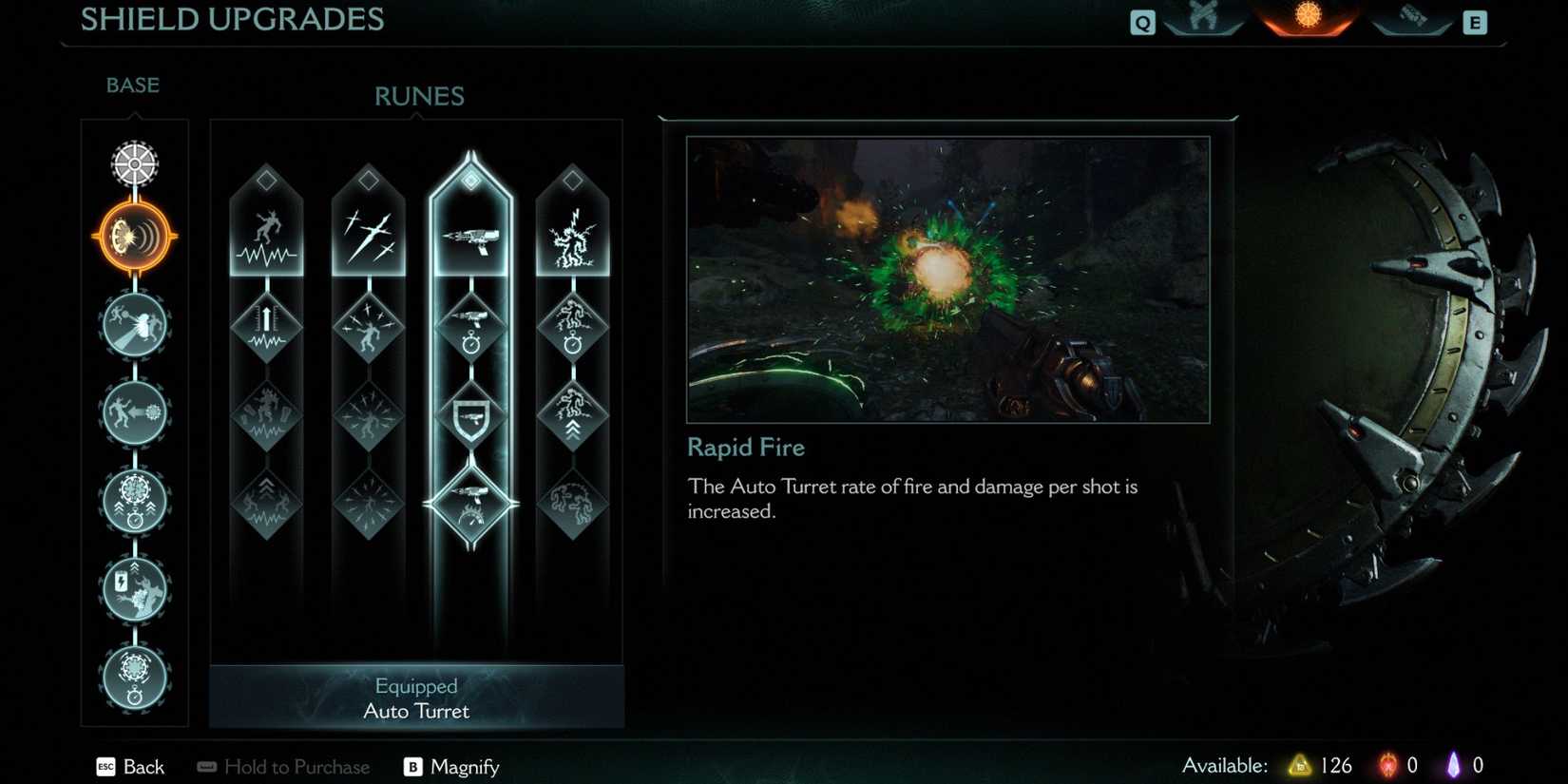 The Autoturret upgrade for the Shieldsaw in Doom: The Dark Ages is a powerful tool to quickly defeat heavy demons