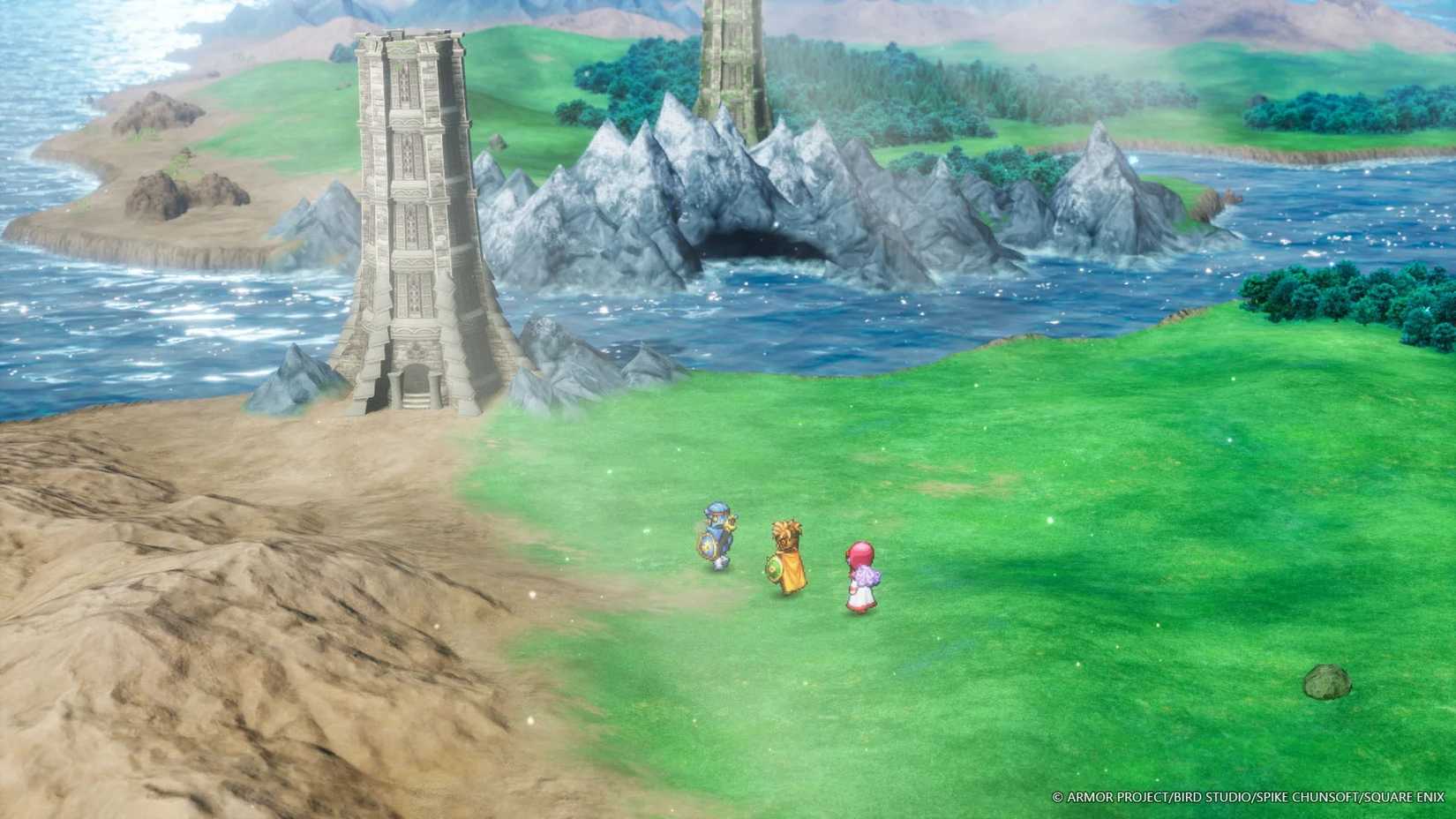 dragon quest 1 and 2 hd remake overworld map