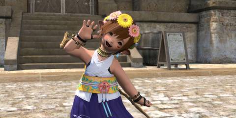 Dressing as Yuna in Final Fantasy 14