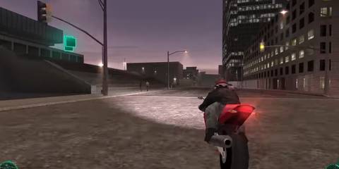 Driving a motorcycle in Midnight Club 2