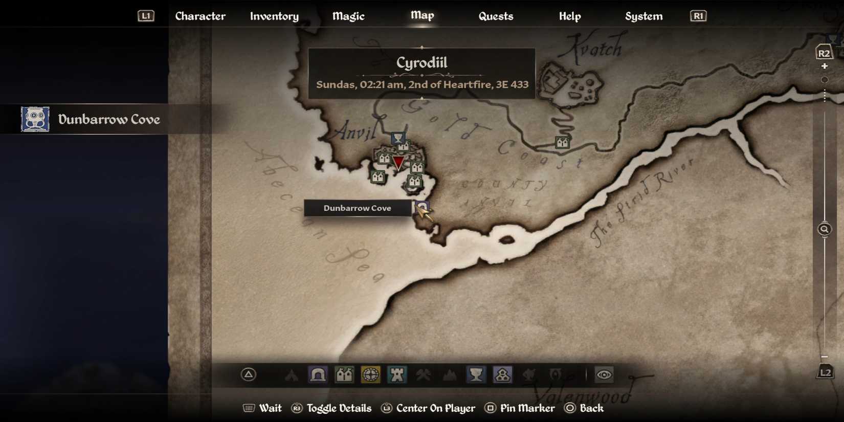 Dunbarrow Cave Map Bookstore in Elder Scrolls IV Oblivion