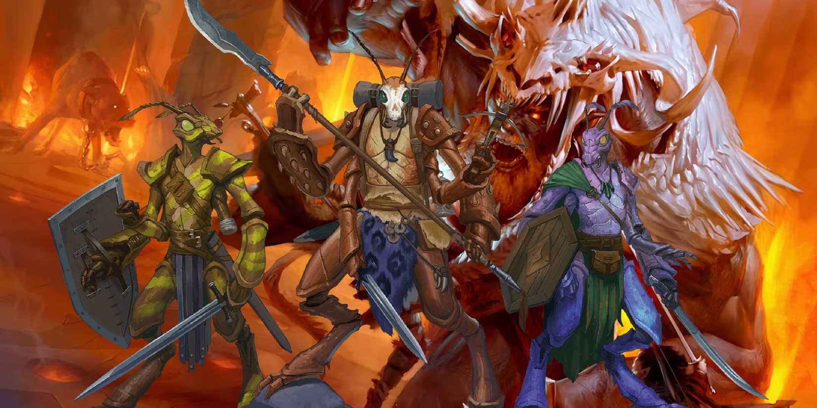 Dungeons and Dragons handbook background and thri-kreen