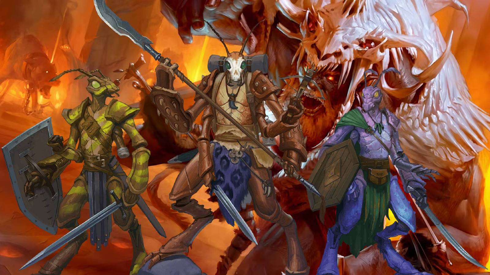 Dungeons and Dragons handbook background and thri-kreen