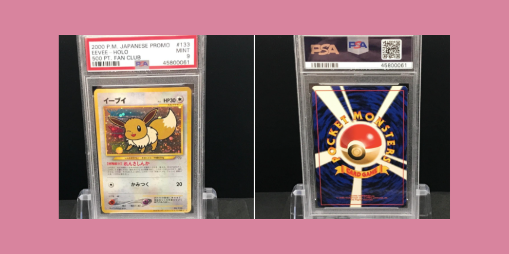 Eevee promo Pokemon card