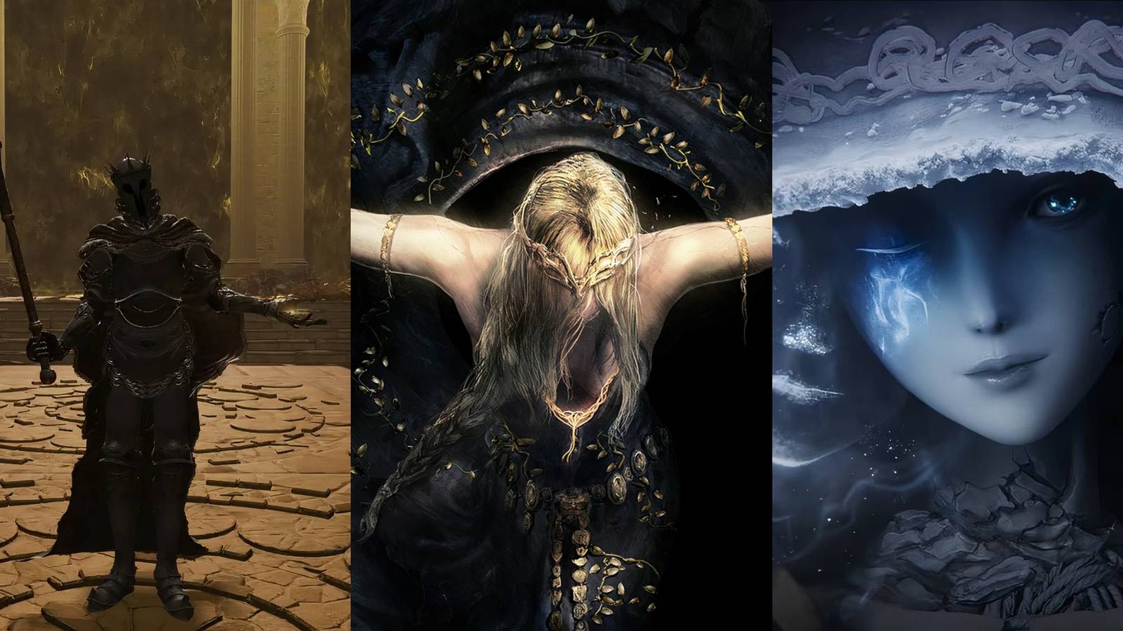 Feature image depicting Gideon, Marika, and Ranni