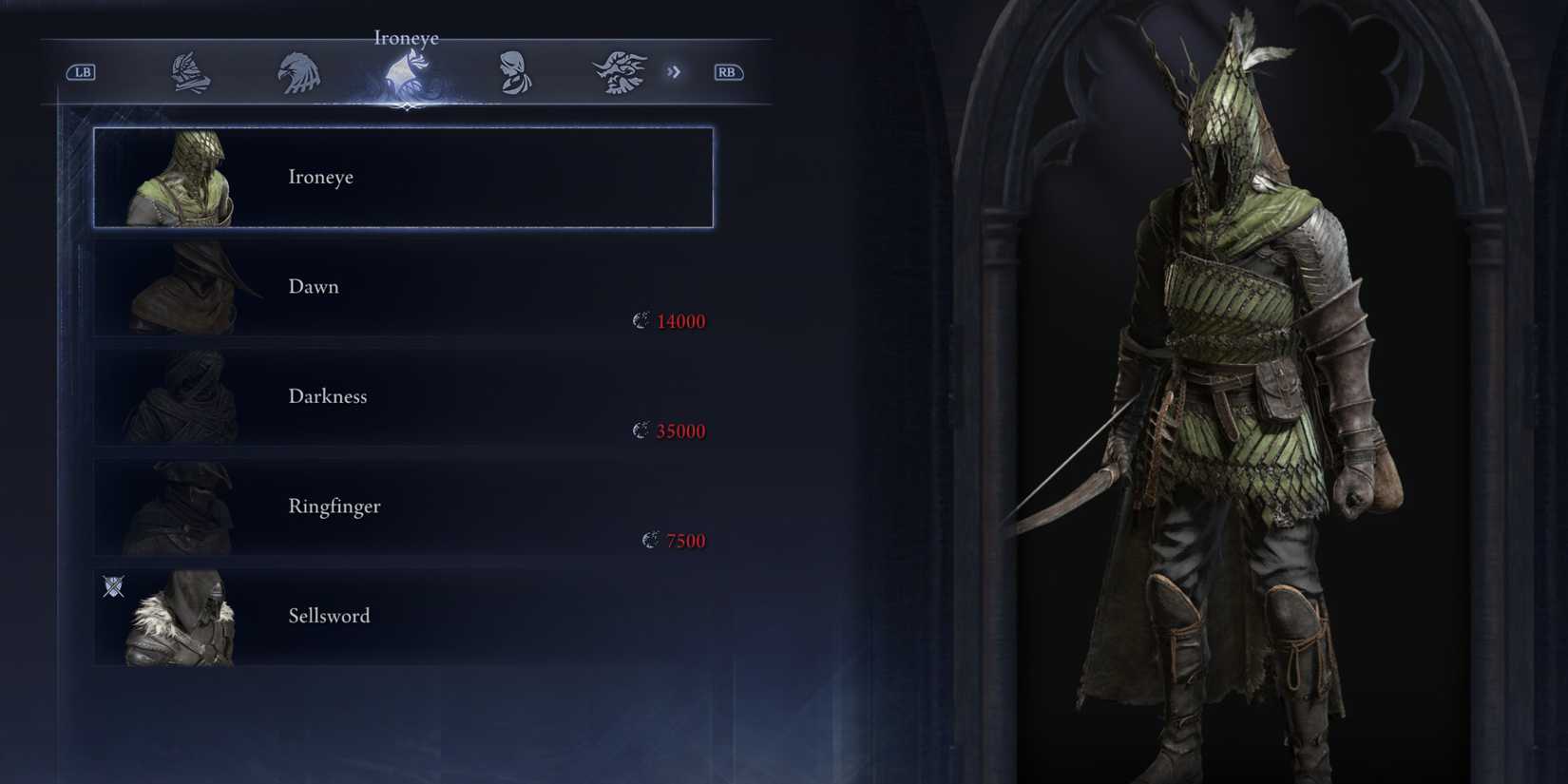 Elden Ring Nightreign All Skins Every Ironeye Skin