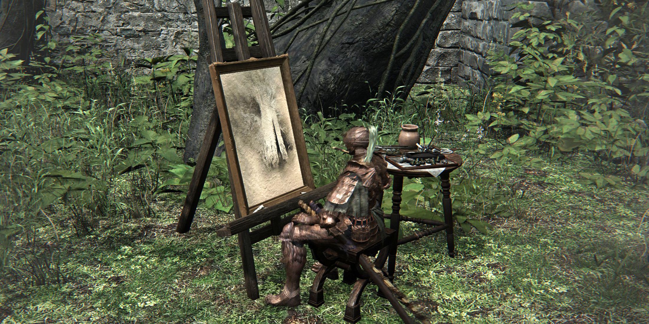 Elden Ring NightTreign Executor Charakter Guide Erdtree Malerei Leinwand