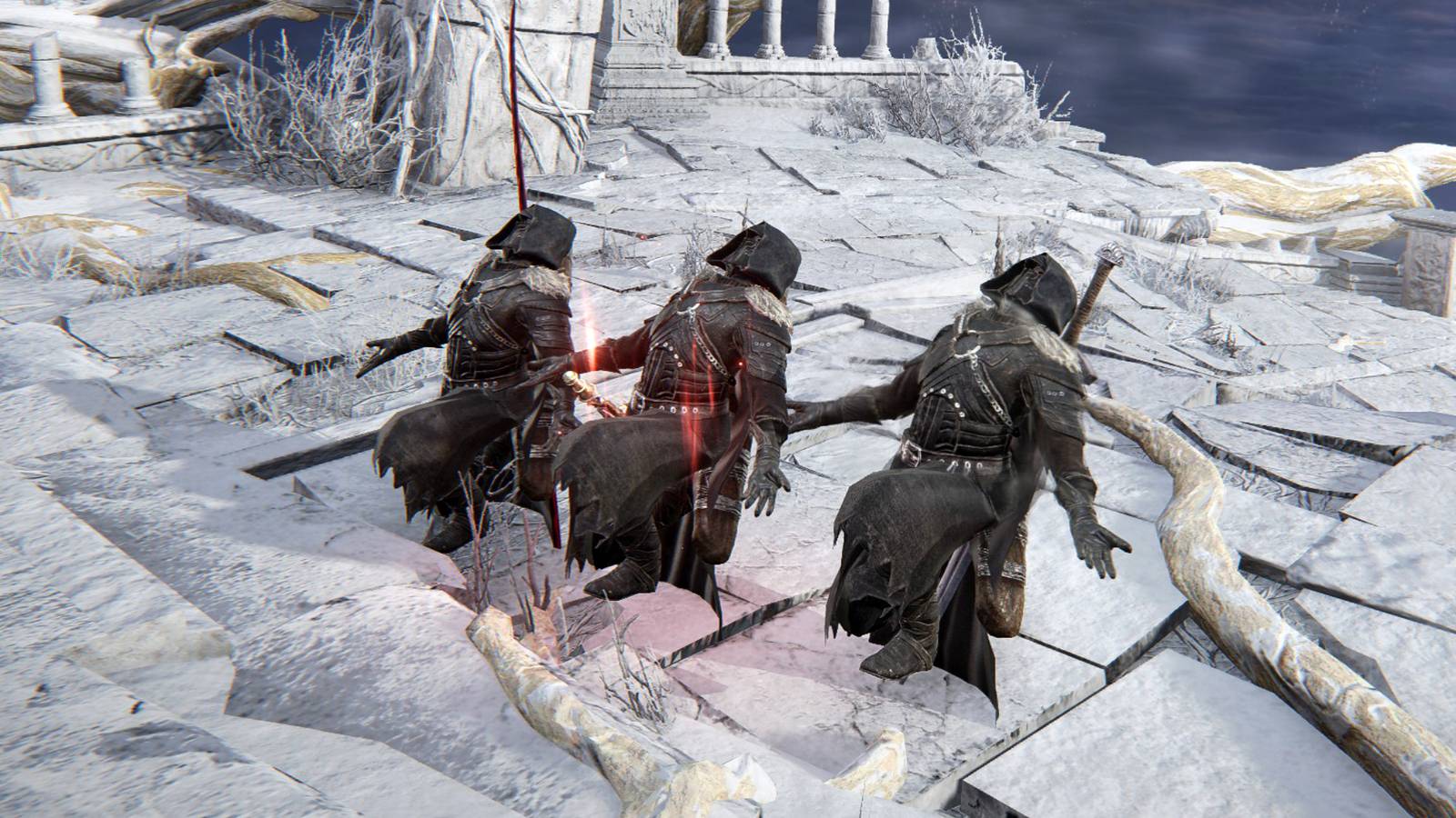 Elden Ring Nightreign Multiplayer Explained Play With Friends Three Ironeye Players Its Raining Gesture