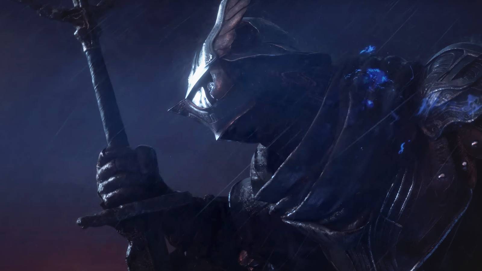 Elden Ring Nightreign Revenant class reveal trailer still frame rain