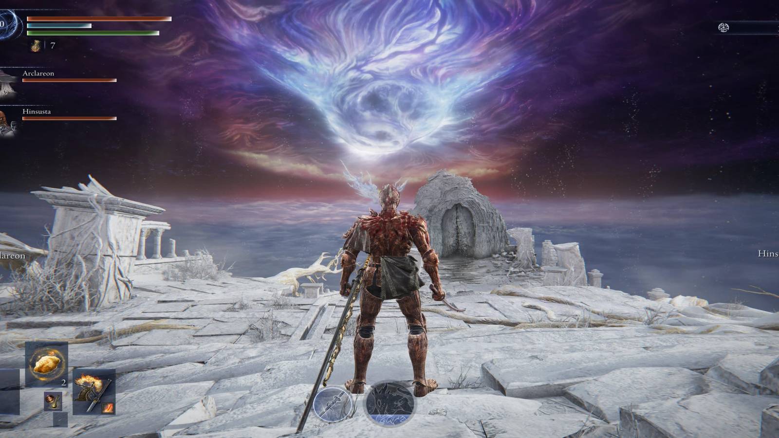 The Player Standing In The Area Before The Nightlord 