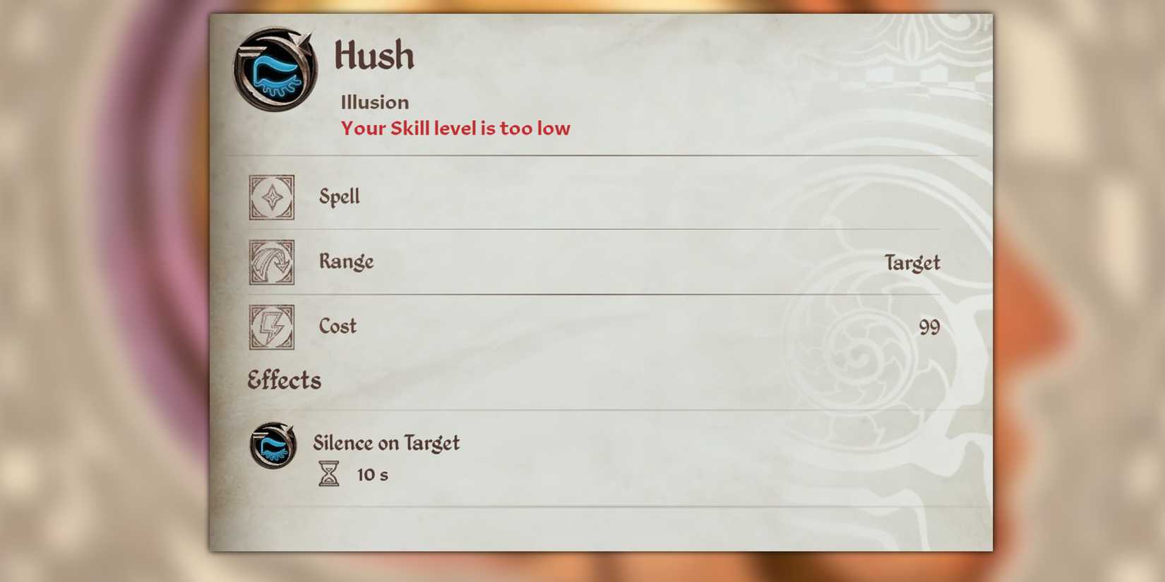 Elder Scrolls IV Oblivion Remastered Best Illusion Spells Hush