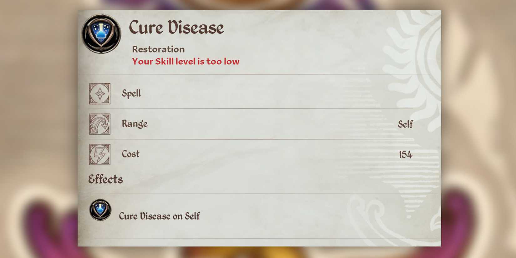 Elder Scrolls IV Oblivion Remastered Best Restoration Spells Cure Disease