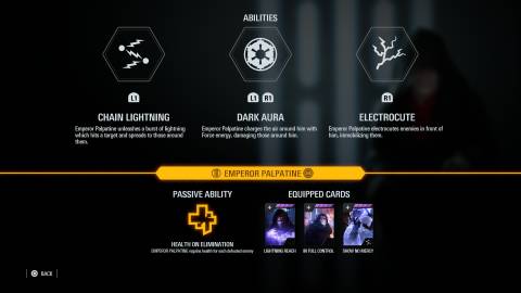 emperor palpatine  abilities