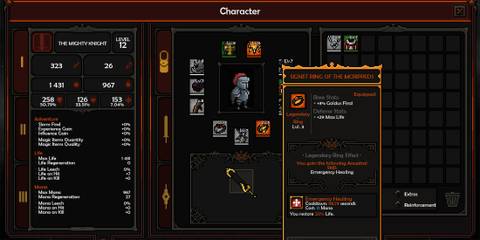 empty inventory in the slormancer