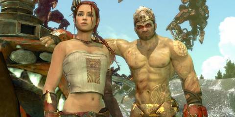Trip and Monkey in Enslaved: Odyssey To The West