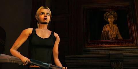 holding a rifle in Eternal Darkness