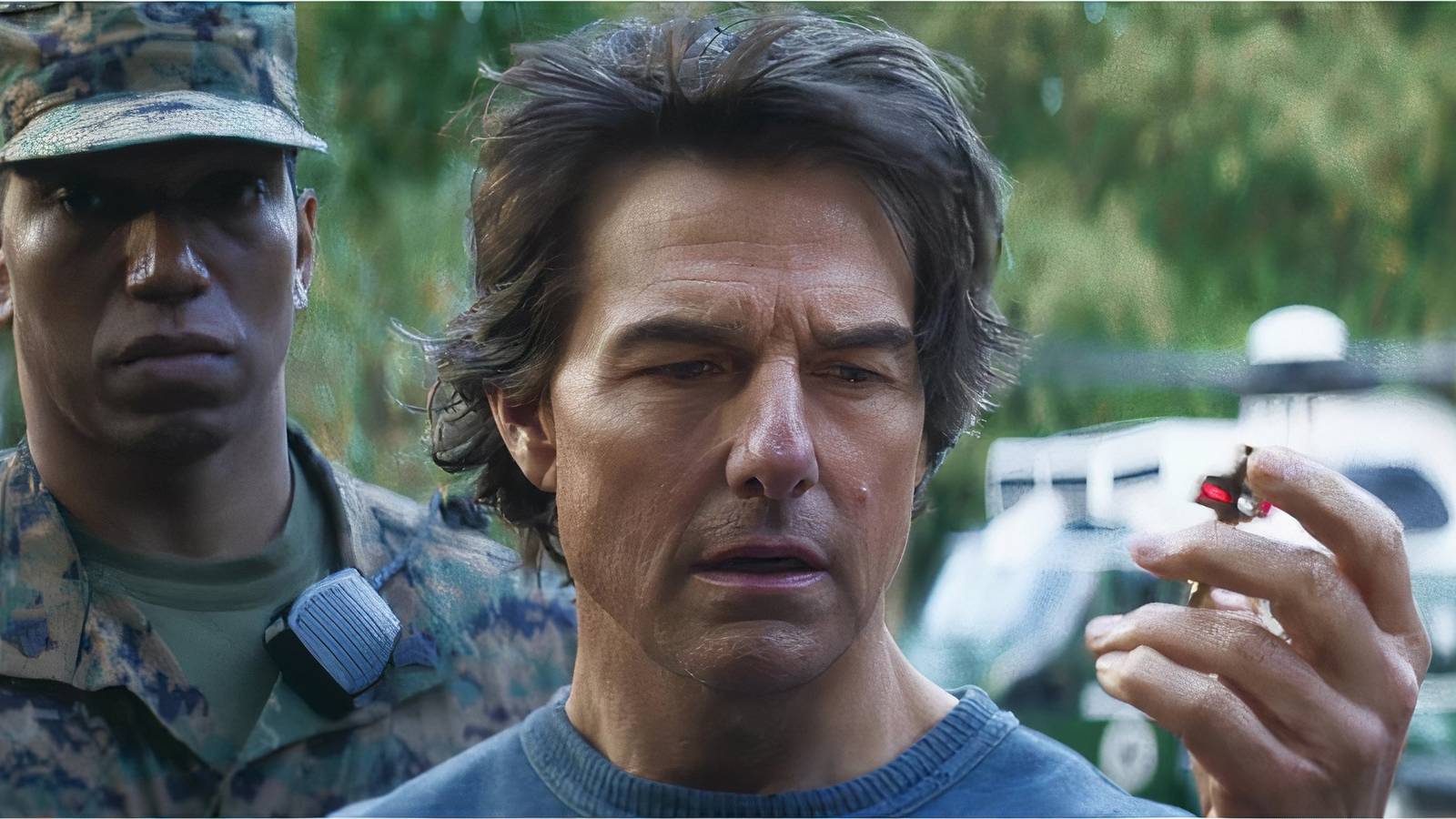 Ethan holding a key in Mission Impossible The Final Reckoning