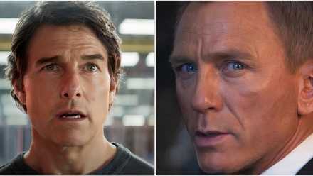 Ethan in Mission Impossible and Daniel Craig as Bond