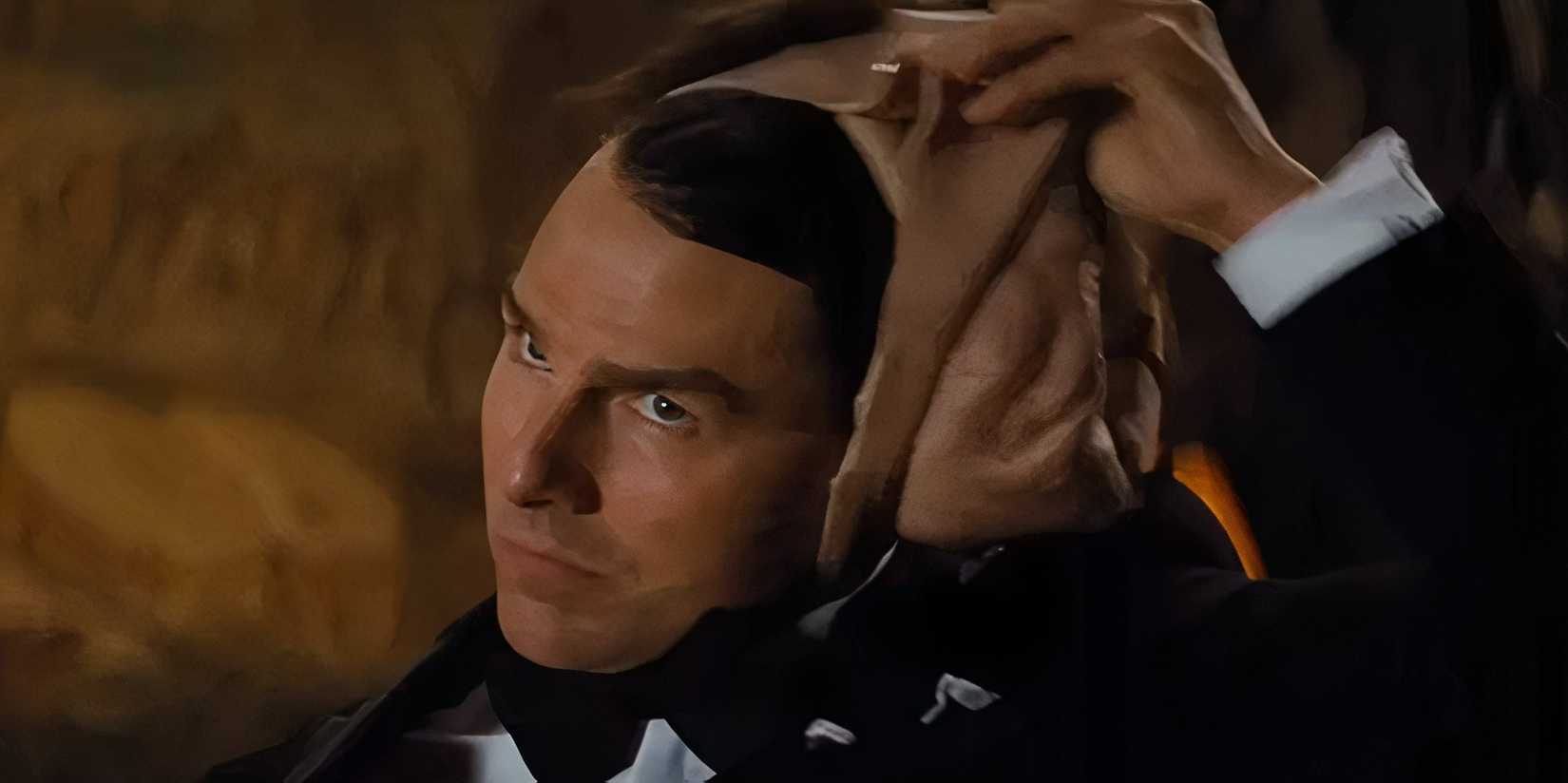 Ethan removing a mask in Mission Impossible