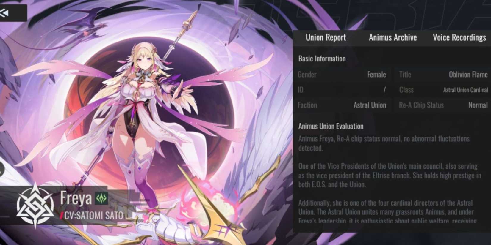 Etheria: Restart character