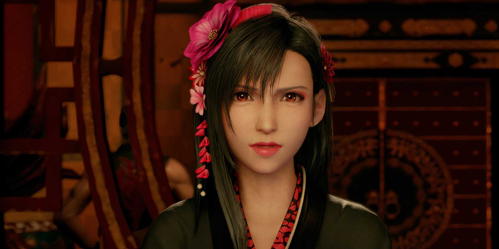 Exotic Dress Tifa in Final Fantasy 7 Remake