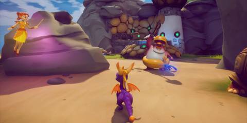 Exploring a level in Spyro Reignited Trilogy