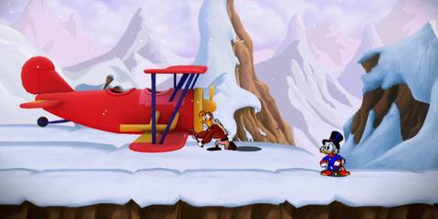 Exploring an ice level in DuckTales Remastered