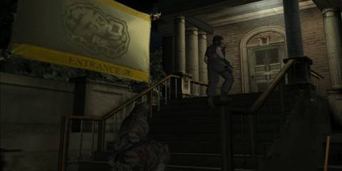 Exploring outside as Kevin in Resident Evil Outbreak