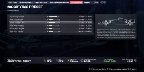 F1 25 Car Setup - Anti Roll Bar