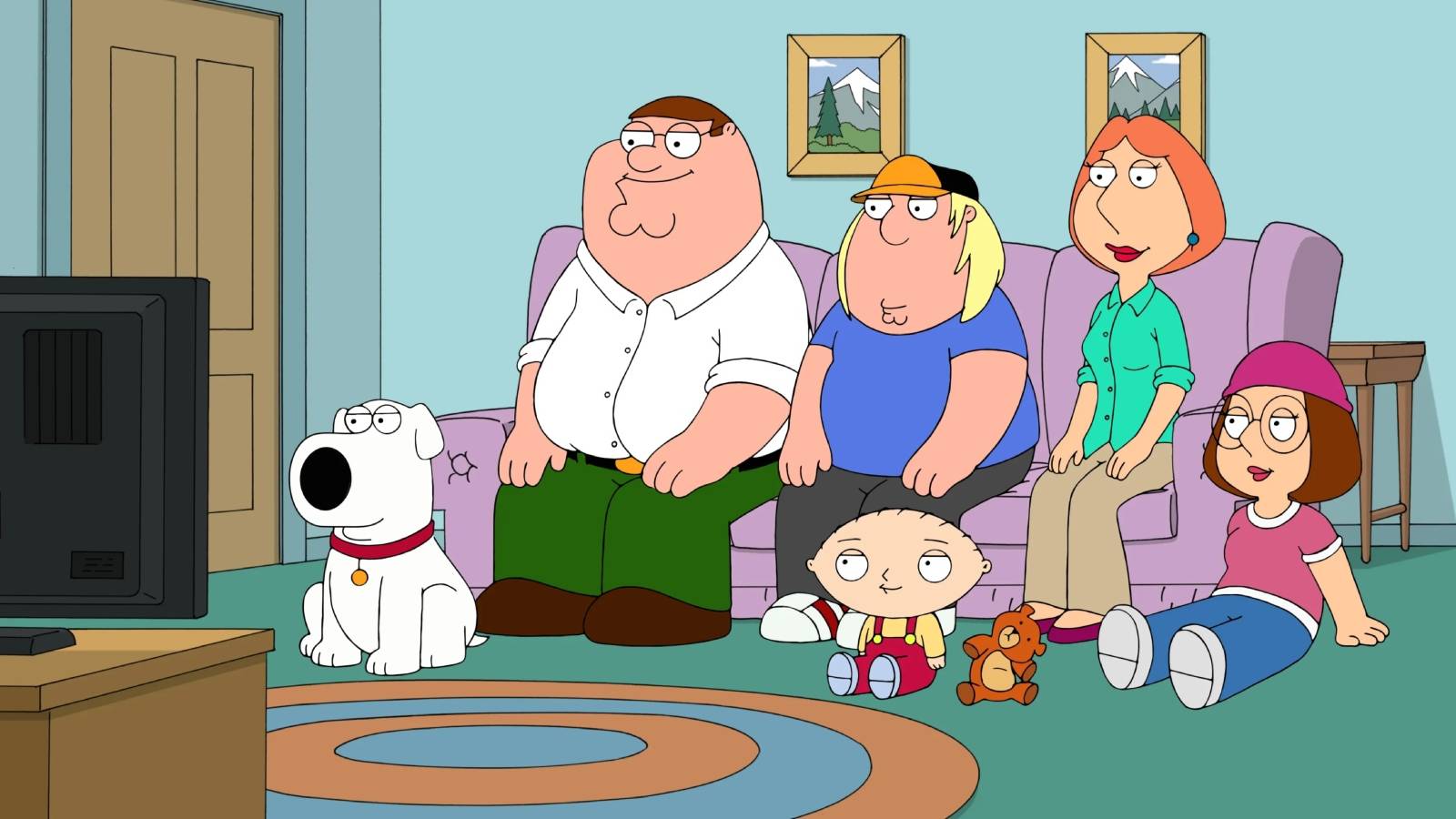 The Griffin family on Family Guy