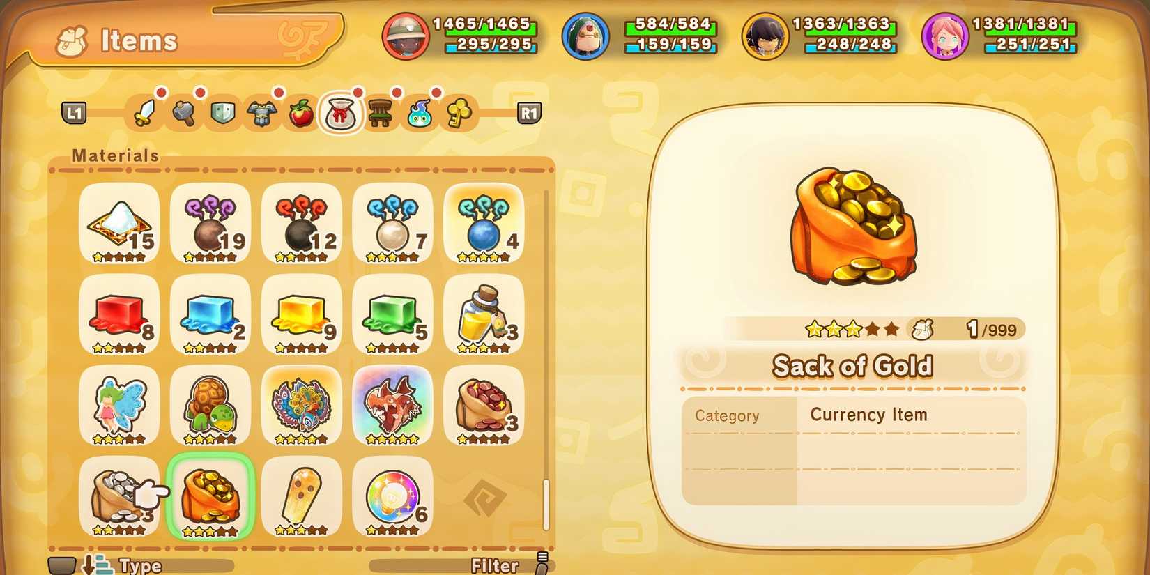 Fantasy Life i Treasure Sacks