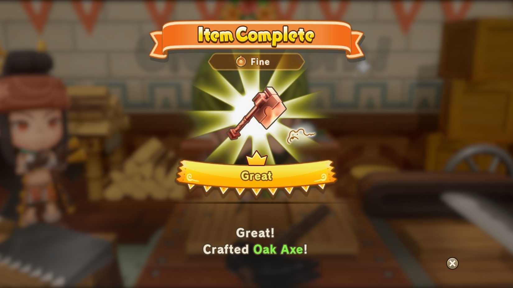 Fantasy Life i The Girl Who Steals Time Fine Oak Axe-1