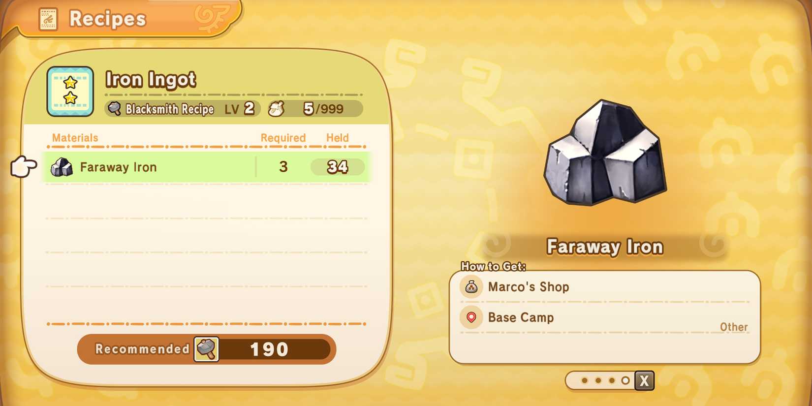 fantasy-life-i-the-girl-who-steals-time-how-get-iron-ingot-marco-1-star-delivery-request-shop-rating