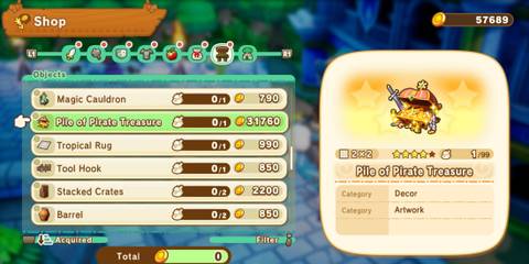 fantasy life i the girl who steals time pile of pirate treasure