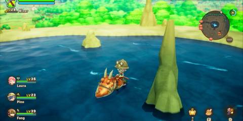 fantasy life i the girl who steals time swim with mount-1