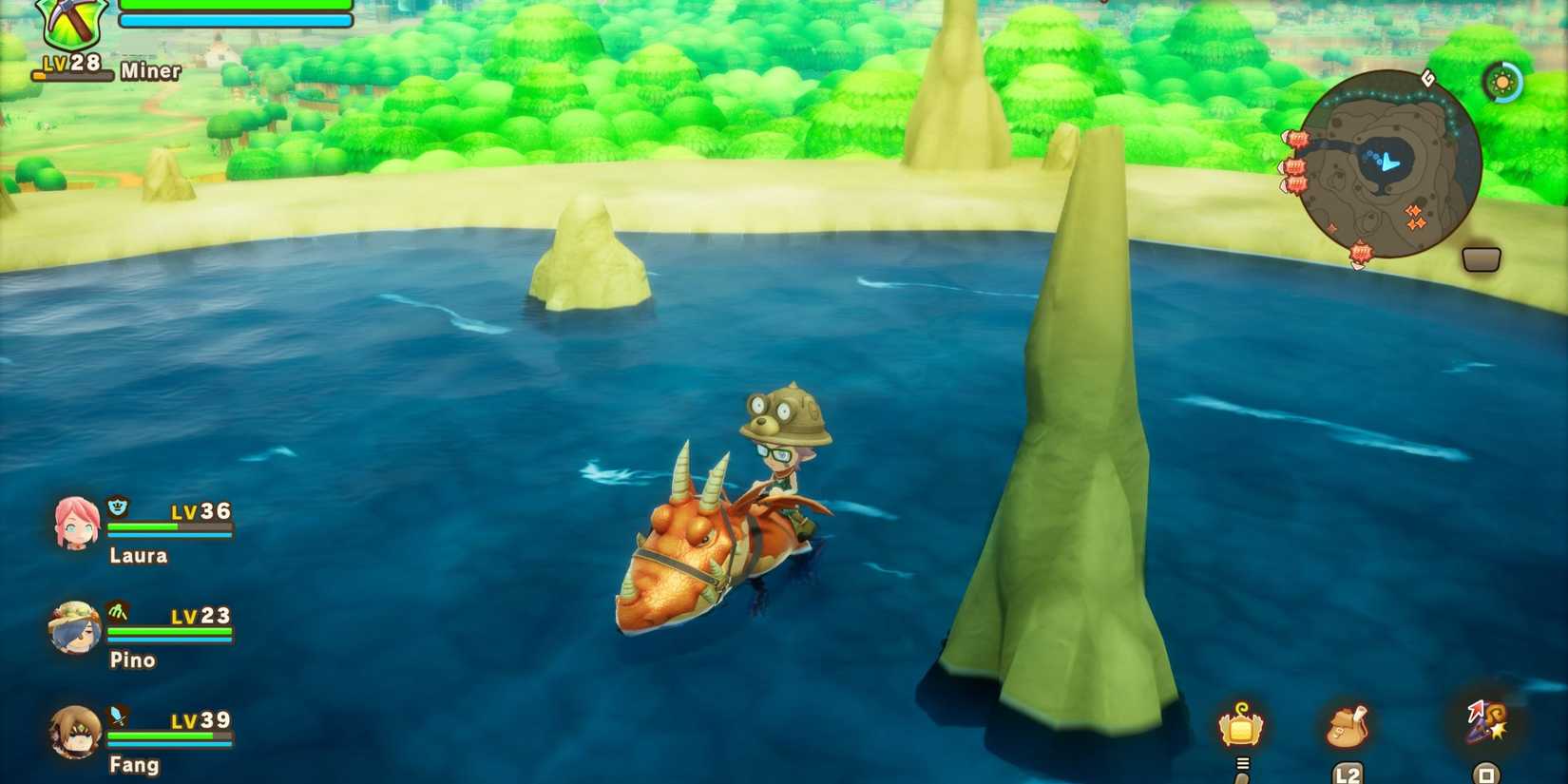 fantasy life i the girl who steals time swim with mount-1