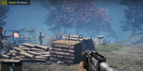 Far Cry 4 defending the rebel base