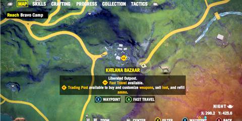 Far Cry 4 - Khilana Bazaar and Buzzer location
