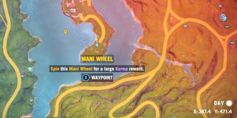 Far Cry 4 Mani Wheel on an island