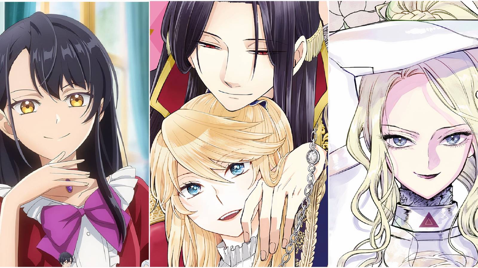 feature image for villainess isekai anime and mange that live up to the name.