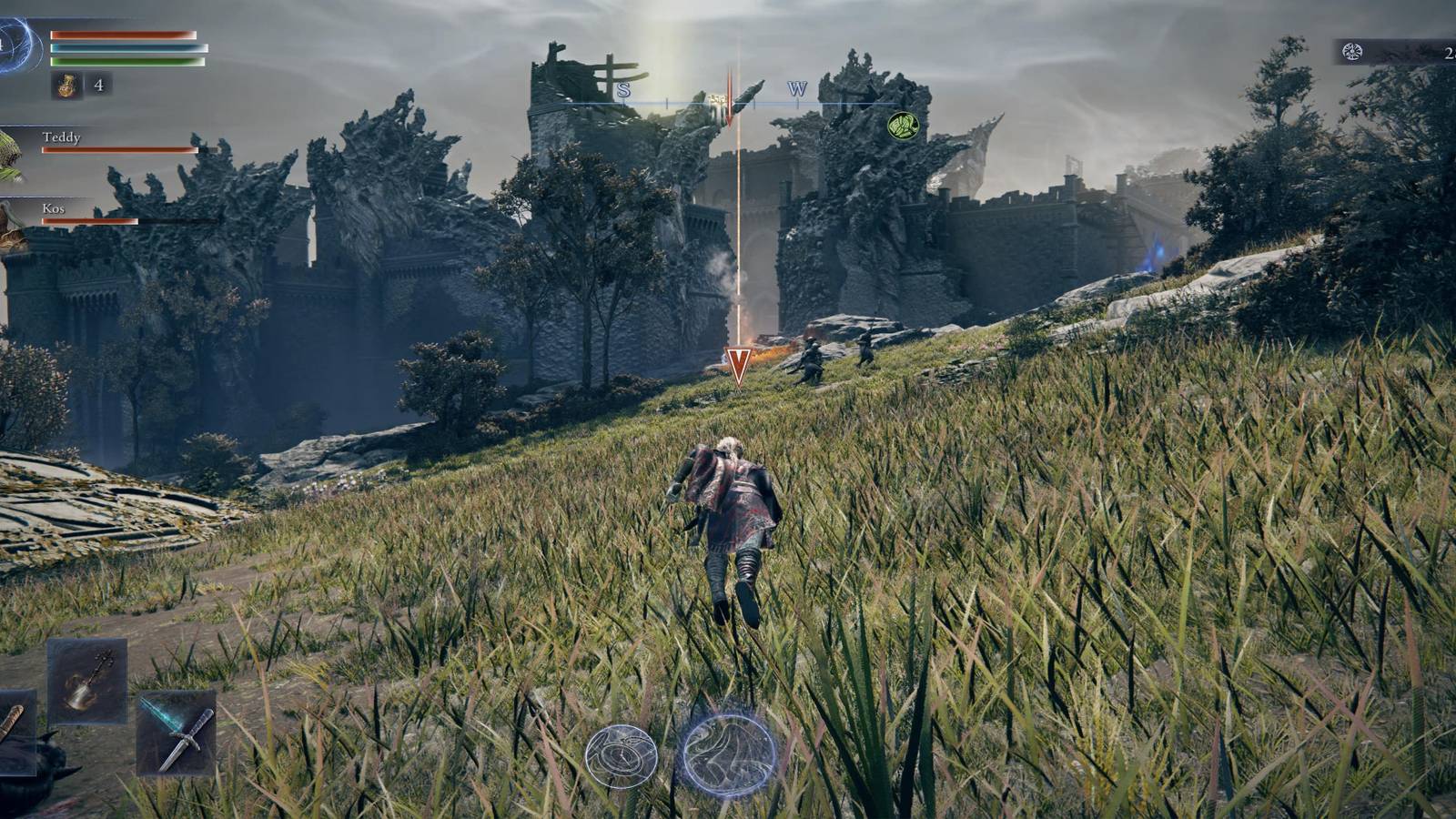 The Player Running Towards A Red Ping