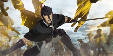Fighting enemies as Daryun in Arslan The Warriors of Legend