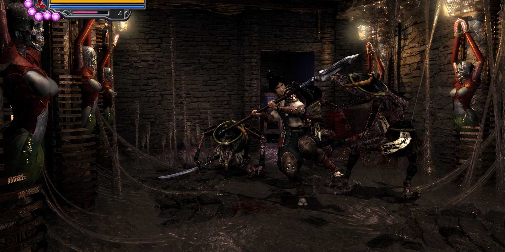 Fighting enemies in Onimusha 2 Samurai’s Destiny
