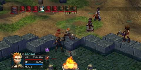 Fighting enemies in Vandal Hearts Flames Of Judgement