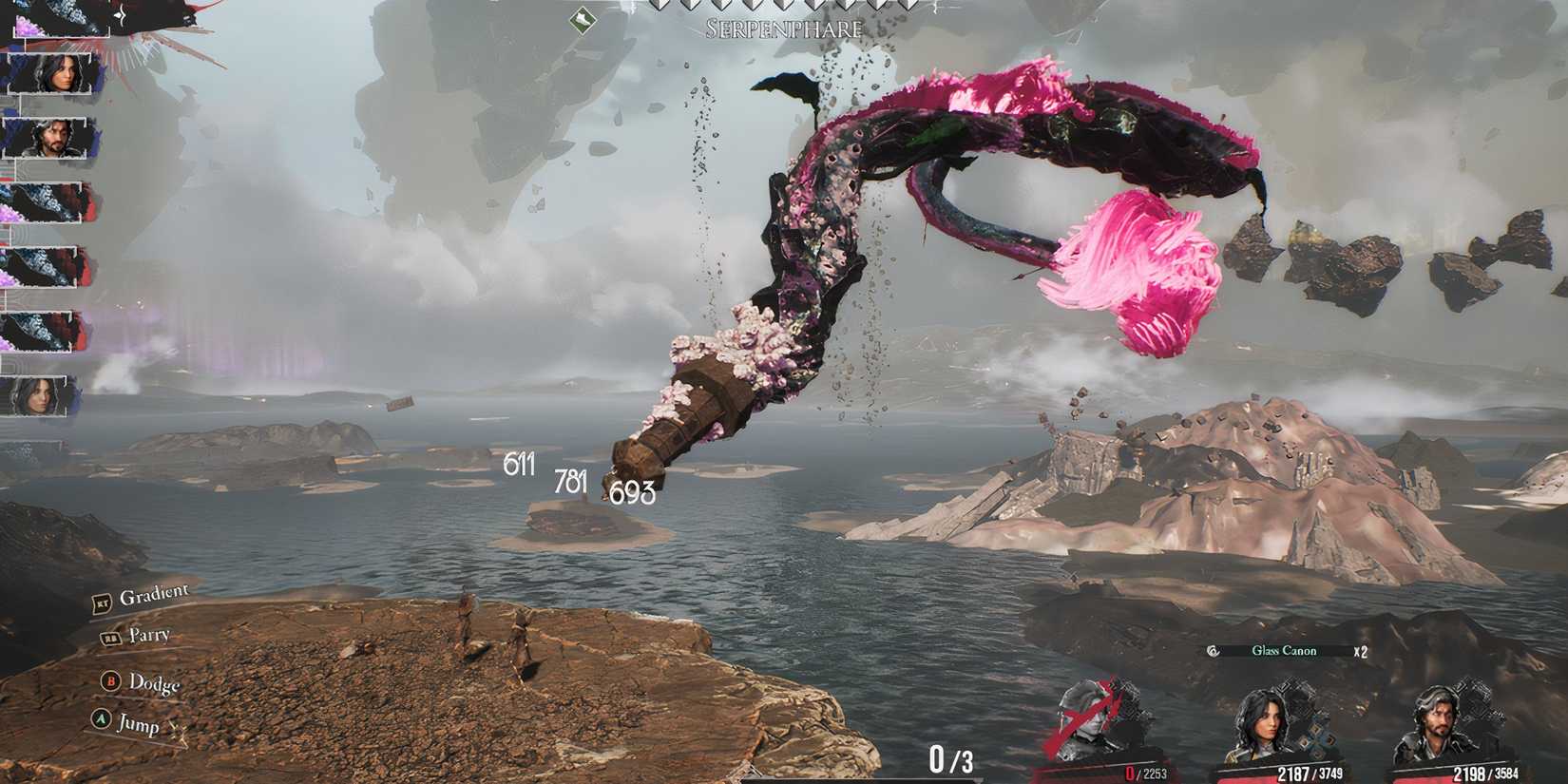 Fighting Serpenphare in Clair Obscur Expedition 33