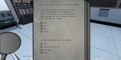 final exam questions in blue prince