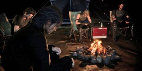 Final Fantasy 15 cooking and camping