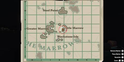 Fish Flag map location in Dredge