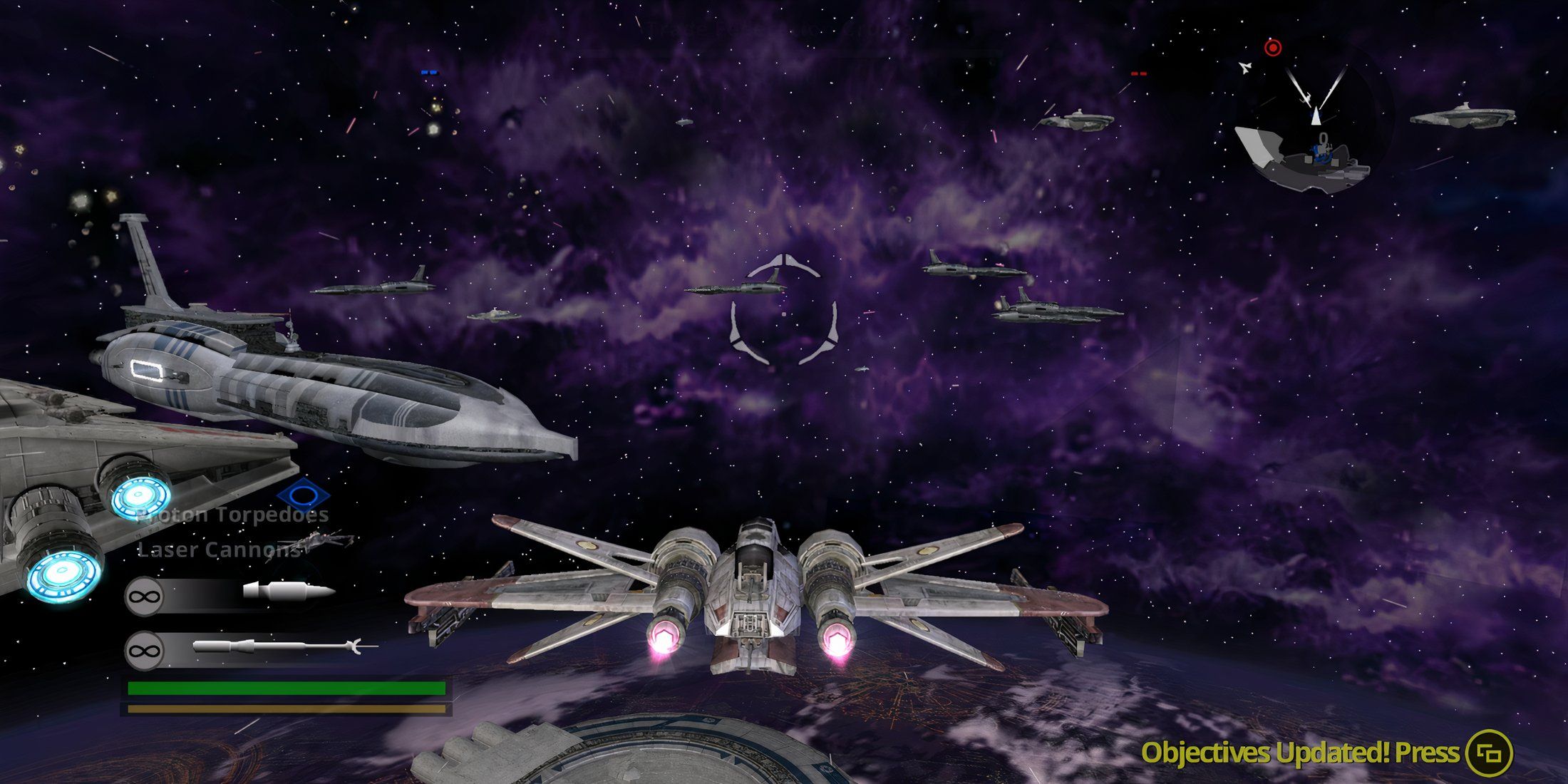 Flying a ship in Star Wars Battlefront 2