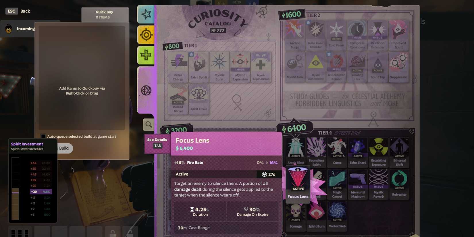 Focus Lens - Deadlock